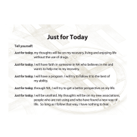 EN: POSTER: JUST FOR TODAY